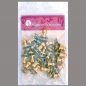 Preview: Button Screw Studs 4,5mm brass-glossy (gold colored)