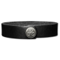 Preview: Leather Bracelet 16mm (5/8 inch) black