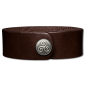 Preview: Leather Bracelet 24mm (15/16 inch) brown