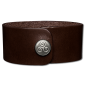 Preview: Leather Bracelet 32mm (1 1/4 inch) brown