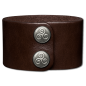 Preview: Leather Bracelet 40mm (1 9/16 inch) brown