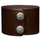 Preview: Leather Bracelet 48mm (1 7/8 inch) brown
