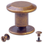 Preview: Schraubnieten 5MM messing-antik