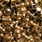 Preview: Button Screw Studs 6mm brass-glossy (gold-colored)