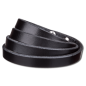 Preview: Wrap Bracelet 10mm Fourfold Wrap - Black