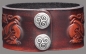 Preview: Lederarmband Triskel-Dragon