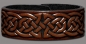 Preview: Leather Bracelet 24mm (15/16 inch) Knotwork (2) brown-antique