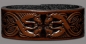 Preview: Leather Bracelet 24mm (15/16 inch) Horses (11) brown-antique