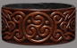 Preview: Lederarmband 32mm Triskele (5) braun-antik