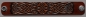 Preview: Leather Bracelet 32mm (1 1/4 inch) Knotwork with Dragons Head (8) brown-antique