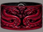 Preview: Lederarmband 40mm Drachen (12) kirschrot-antik