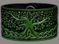 Preview: Lederarmband 40mm Lebensbaum (16) grün-antik