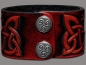 Preview: Lederarmband 40mm Vögel (10) mahagony-antik