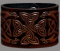 Preview: Leather Wristband 48mm (1 7/8 inch) Celtic Cross (6) brown-antique