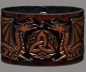 Preview: Lederarmband 48mm keltische Drachen (12) braun-antik