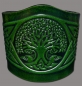 Preview: Leather Bracelet 80mm (3 1/8 inch) Tree of Life in Knotwork (6) green-antique