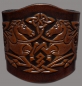 Preview: Leather Bracelet 80mm (3 1/8 inch) Horses (11) brown-antique