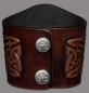 Preview: Leather Bracelet 80mm (3 1/8 inch) Tree of Life in Knot (6) brown-antique