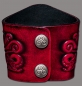 Preview: Lederarmband 80mm Drachen (12) kirschrot-antik