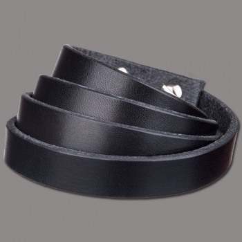 Wickelarmband 13mm 4fach schwarz