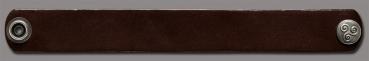 Leather Bracelet 24mm (15/16 inch) brown