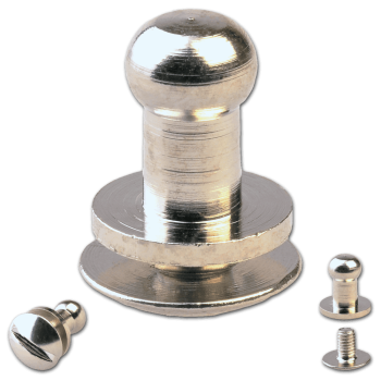 Knopfschraubnieten 4,5mm nickel-glänzend