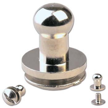 Knopfschraubnieten 5mm nickel-glänzend