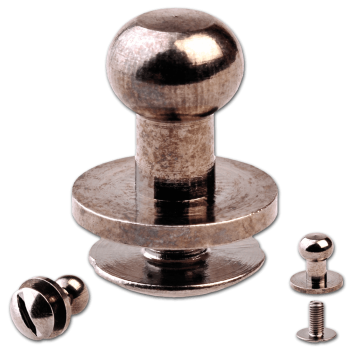 Knopfschraubnieten 6mm nickel-geschwärzt