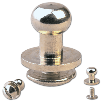 Knopfschraubnieten 6mm nickel-glänzend