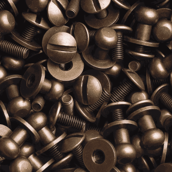 Preview: Knopfschraubnieten 6mm messing-antik