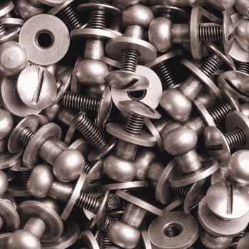 Preview: Knopfschraubnieten 6mm silber-antik