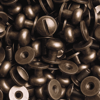 Preview: Knopfschraubnieten 8mm messing-antik