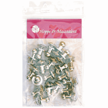 Preview: Knopfschraubnieten 5mm nickel-glänzend