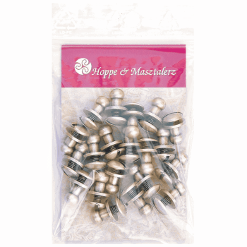 Preview: Knopfschraubnieten 5mm silber-antik
