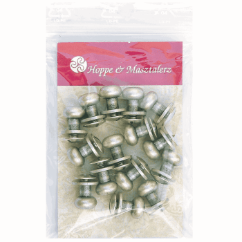 Preview: Knopfschraubnieten 8mm silber-antik
