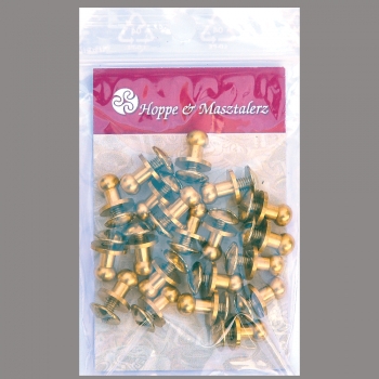 Button Screw Studs 4,5mm brass-glossy (gold colored)