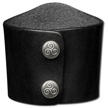 Preview: Leather Bracelet 80mm black