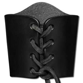Preview: Leather Wristbands 90 mm (lace-up - 3 9/16 inch) back