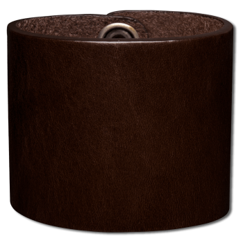 Leather Bracelet 56mm (2 1/5 inch) brown