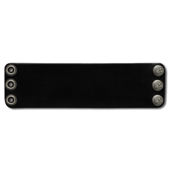 Preview: Leather Bracelet 56mm (2 1/5 inch) black