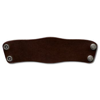 Preview: Leather Bracelet 60mm (2 3/8 inch) brown