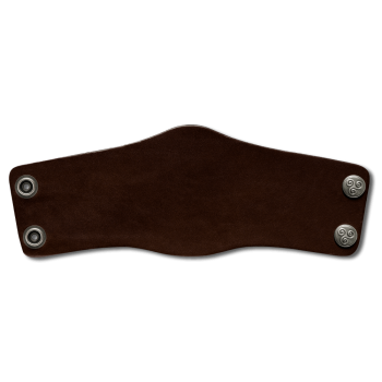 Preview: Leather Bracelet 80mm (2 3/8 inch) brown