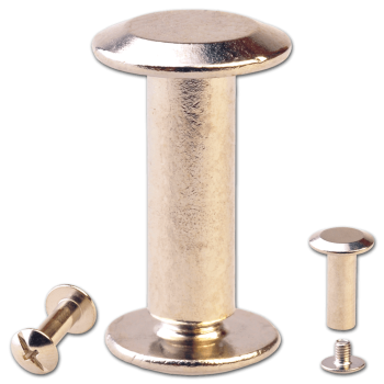 Schraubnieten 12MM nickel-glänzend