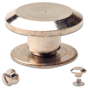 Schraubnieten 3MM nickel-glänzend