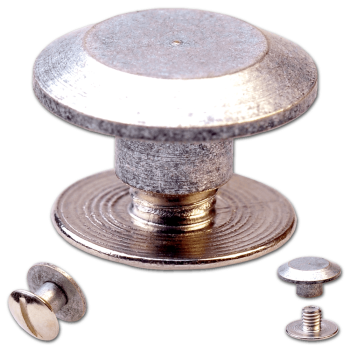 Schraubnieten 3MM silber-antik