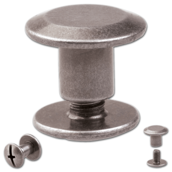 Schraubnieten 5MM nickel-antik