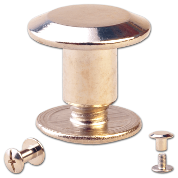 Schraubnieten 5MM nickel-glänzend