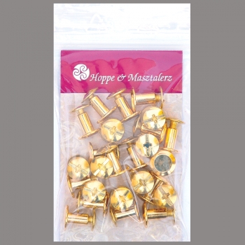 Screw Rivets 7MM brass-glossy (gold colored)