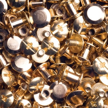 Screw Rivets 5MM brass-glossy (gold-colored)