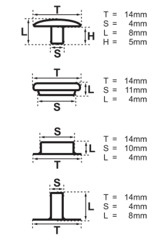 Preview: Ringfeder-Druckknöpfe 